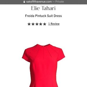 Tahari peach dress. Used once. Very cute